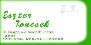 eszter koncsek business card